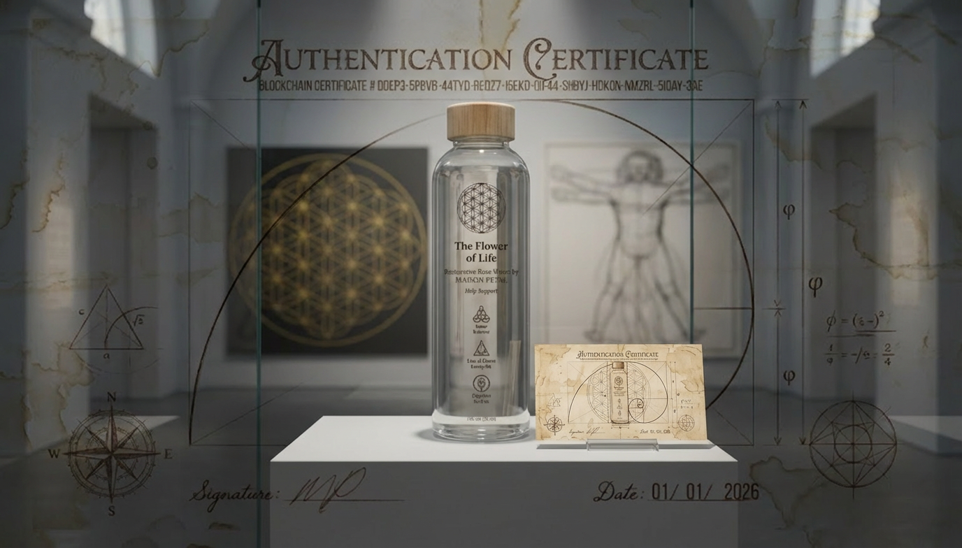 Genesis Edition bottle with authentication certificate